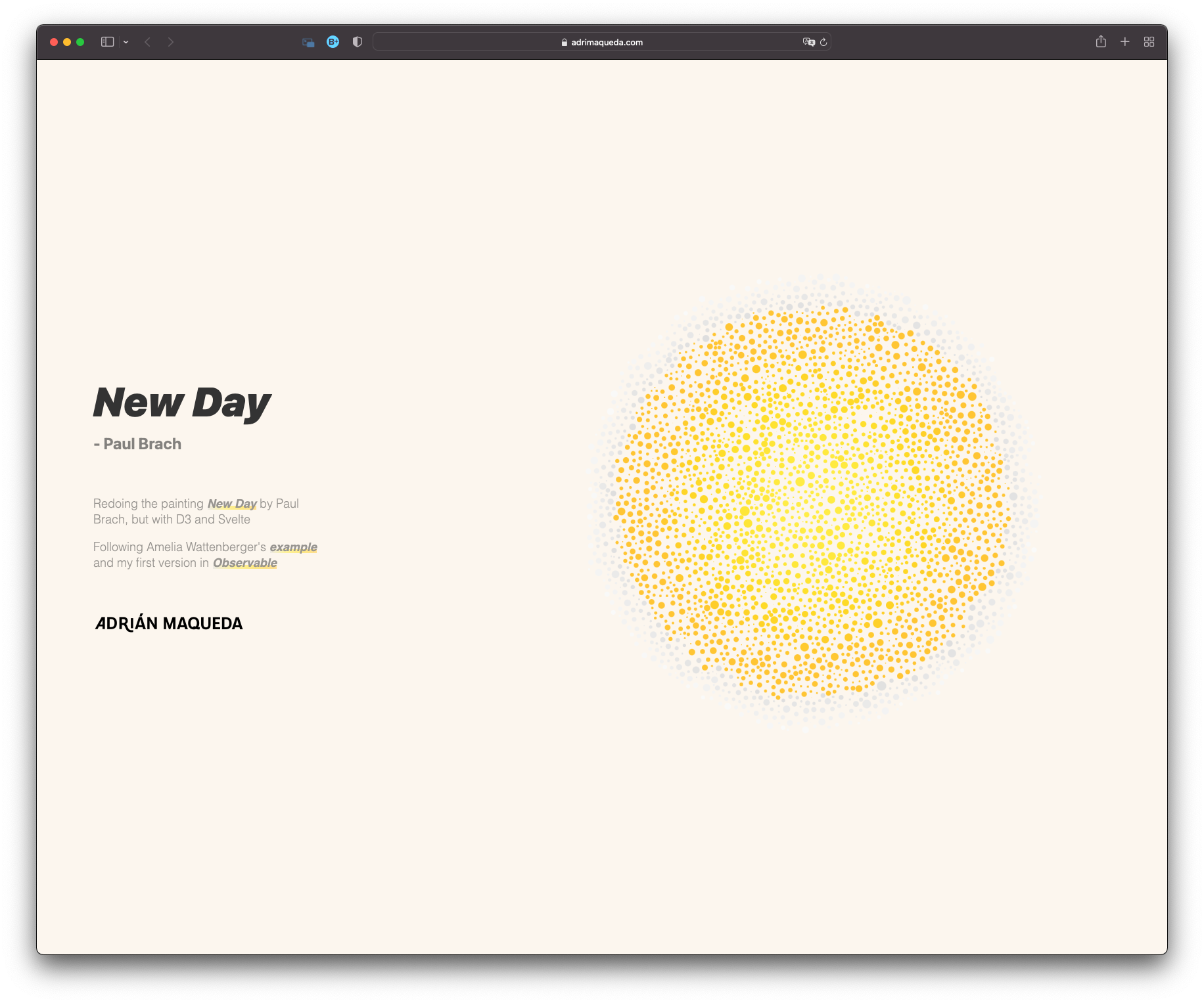 <i>New Day<i>, de Paul Brach